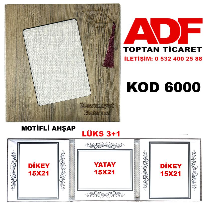 Mezuniyet Okul Albümü Ahşap Motifli Lüks 3+1