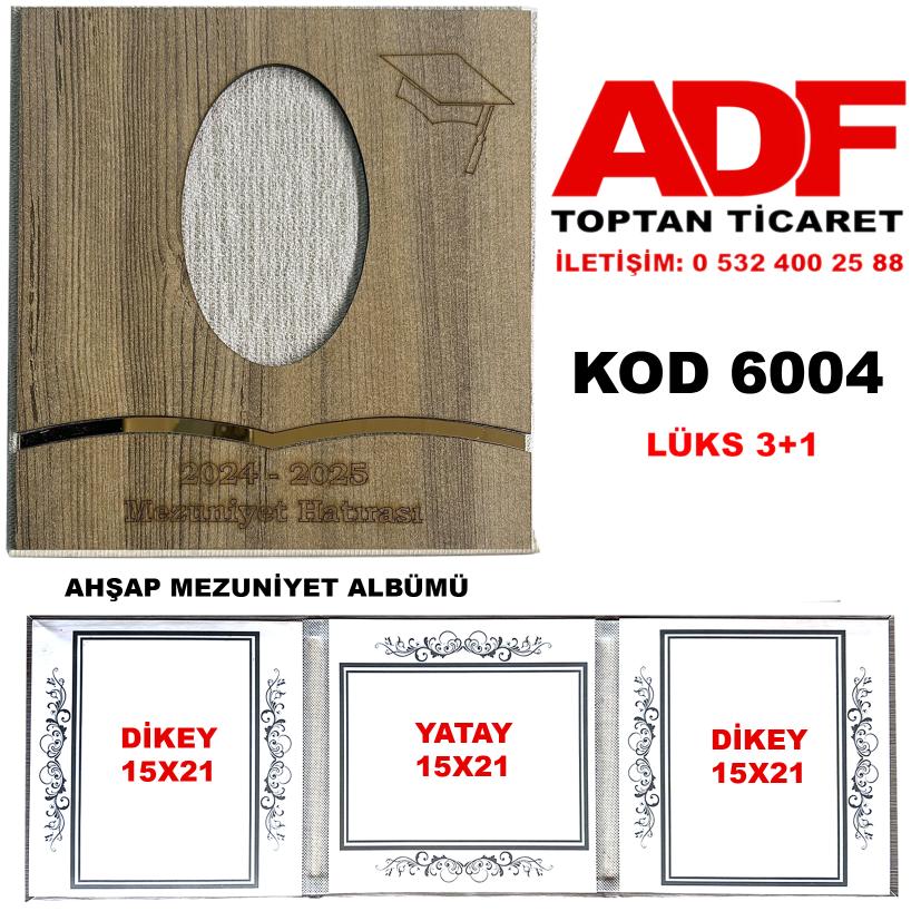 Mezuniyet Okul Albümü Ahşap Yatay Ayna Kuşaklı Lüks 3+1