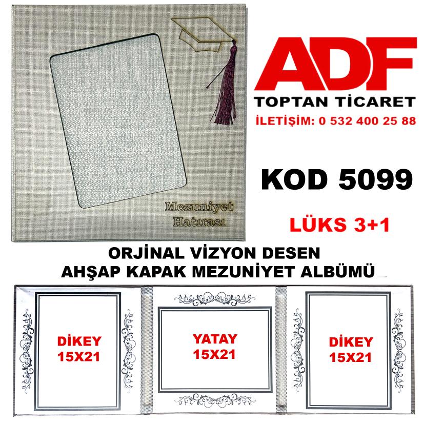 Mezuniyet Okul Albümü Ahşap Orjinal Vizyon Kapak Lüks 3+1
