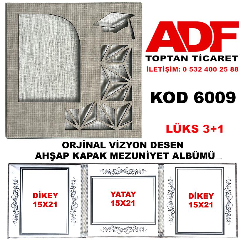 Mezuniyet Okul Albümü İşlemeli  Lüks Ahşap Orjinal Vizyon Kapak 3+1