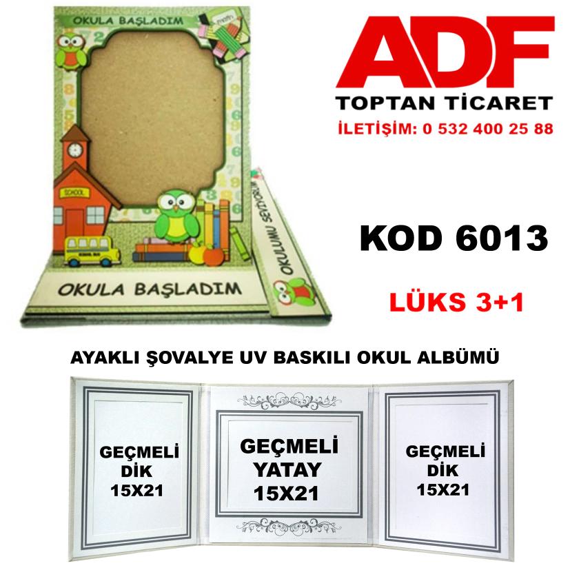Ahşap UV Baskılı Ayaklı Şovalyeli Okul Albümleri KOD 6013